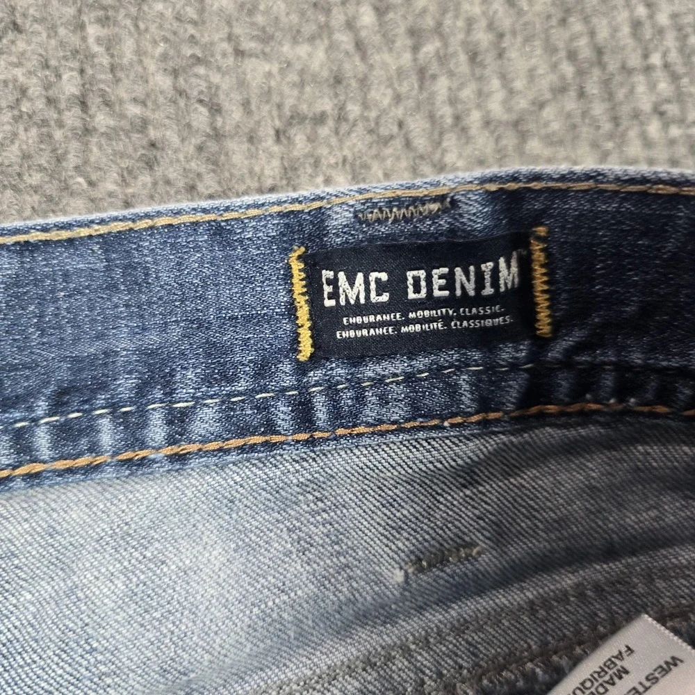 Silver Jeans Co. ZAC Jeans Mens‎ 38x30 Blue Relaxed Straight Light Wash Denim